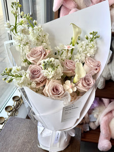 Vintage Pink Vase Arrangement