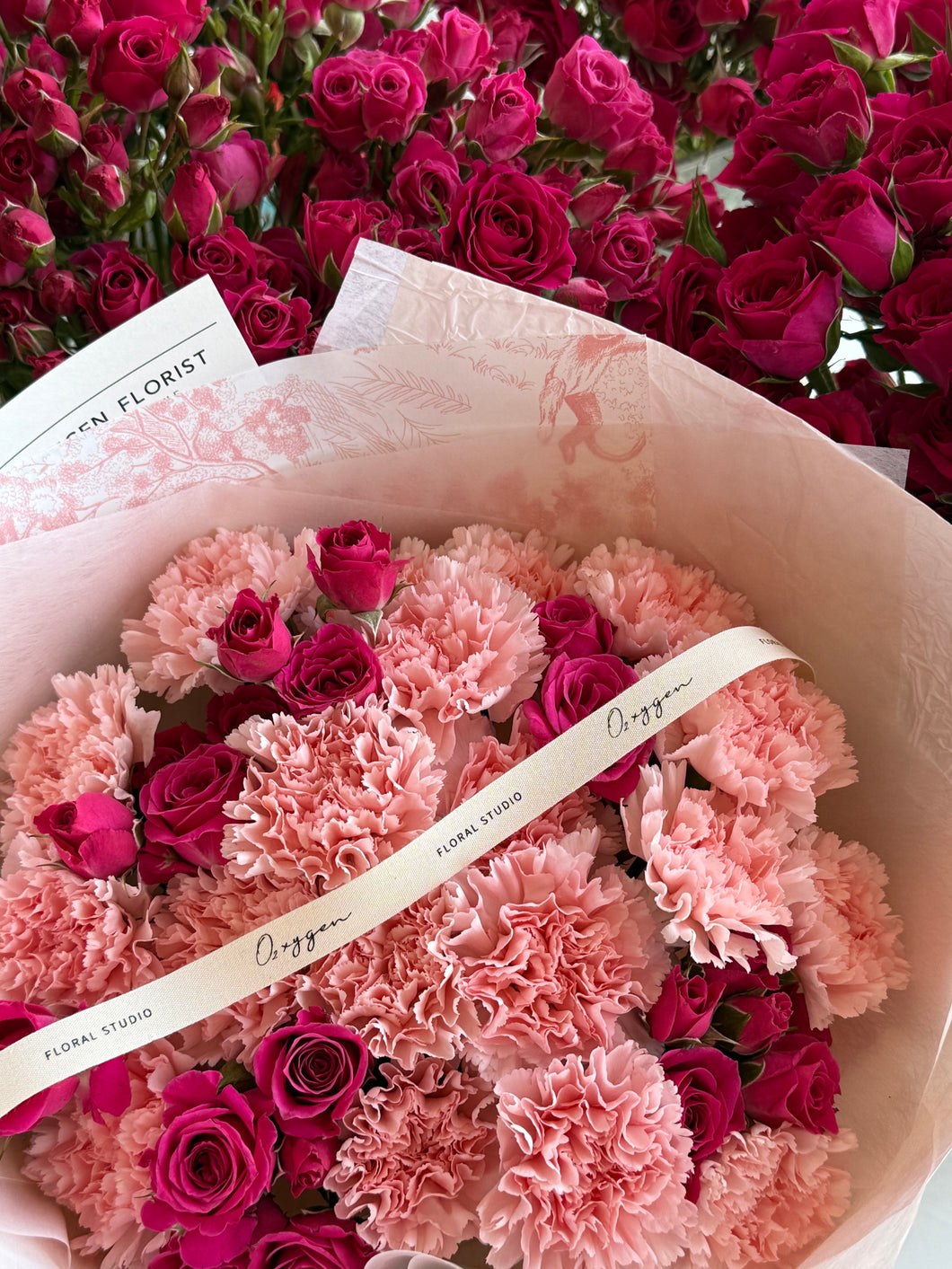 M16. Carnation Phalaenopsis Bouquet