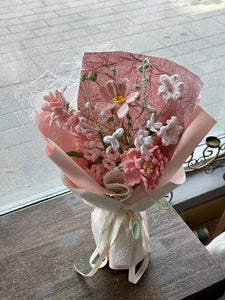 KT01. Cozy Chenille Stem Flower Bouquet