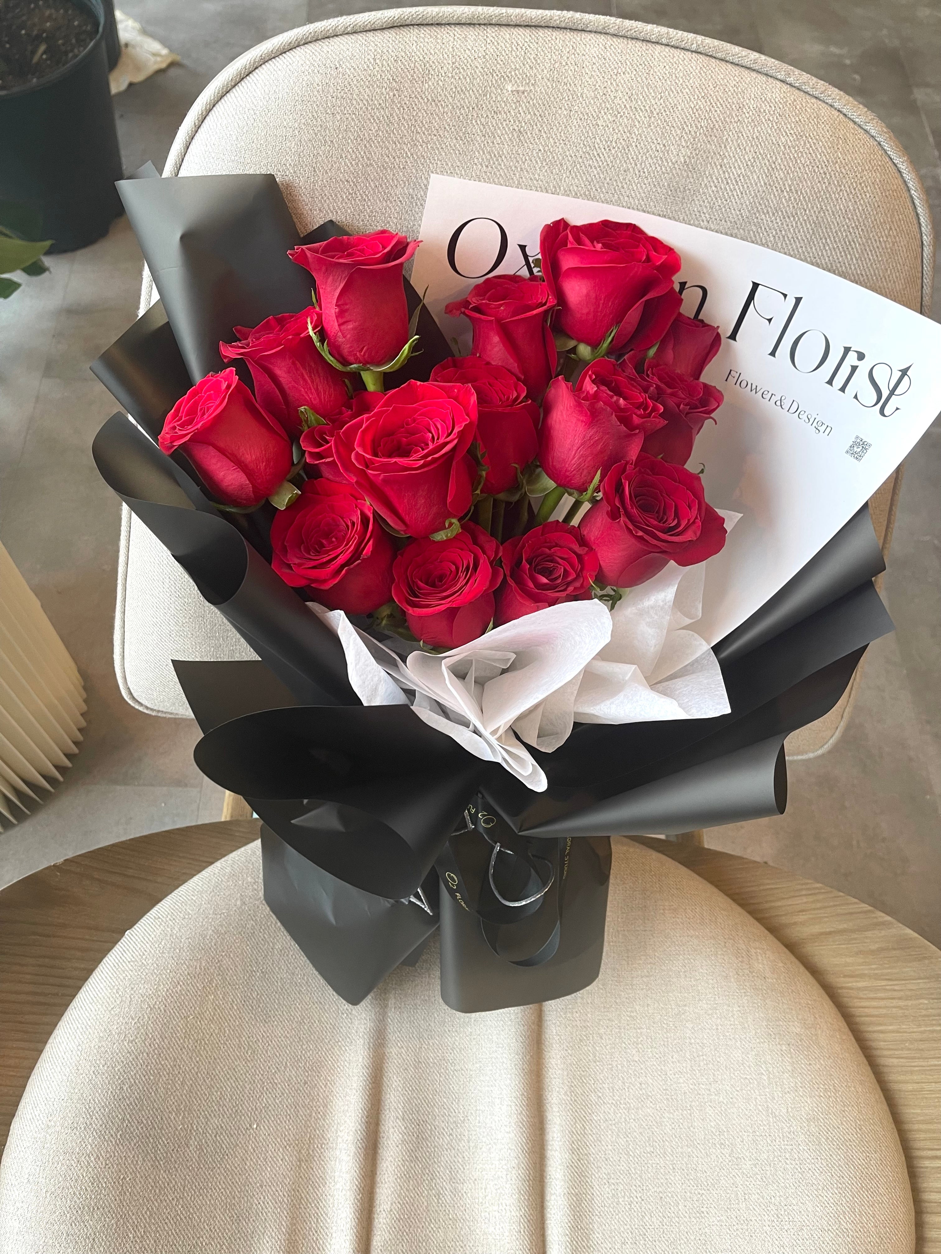 花卉34 F.34 Red Rose – Oxygen floral studio