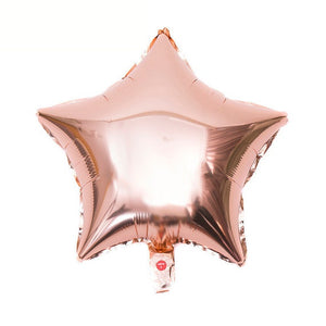star balloon rose gold