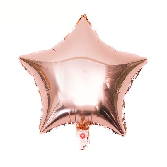 star balloon rose gold